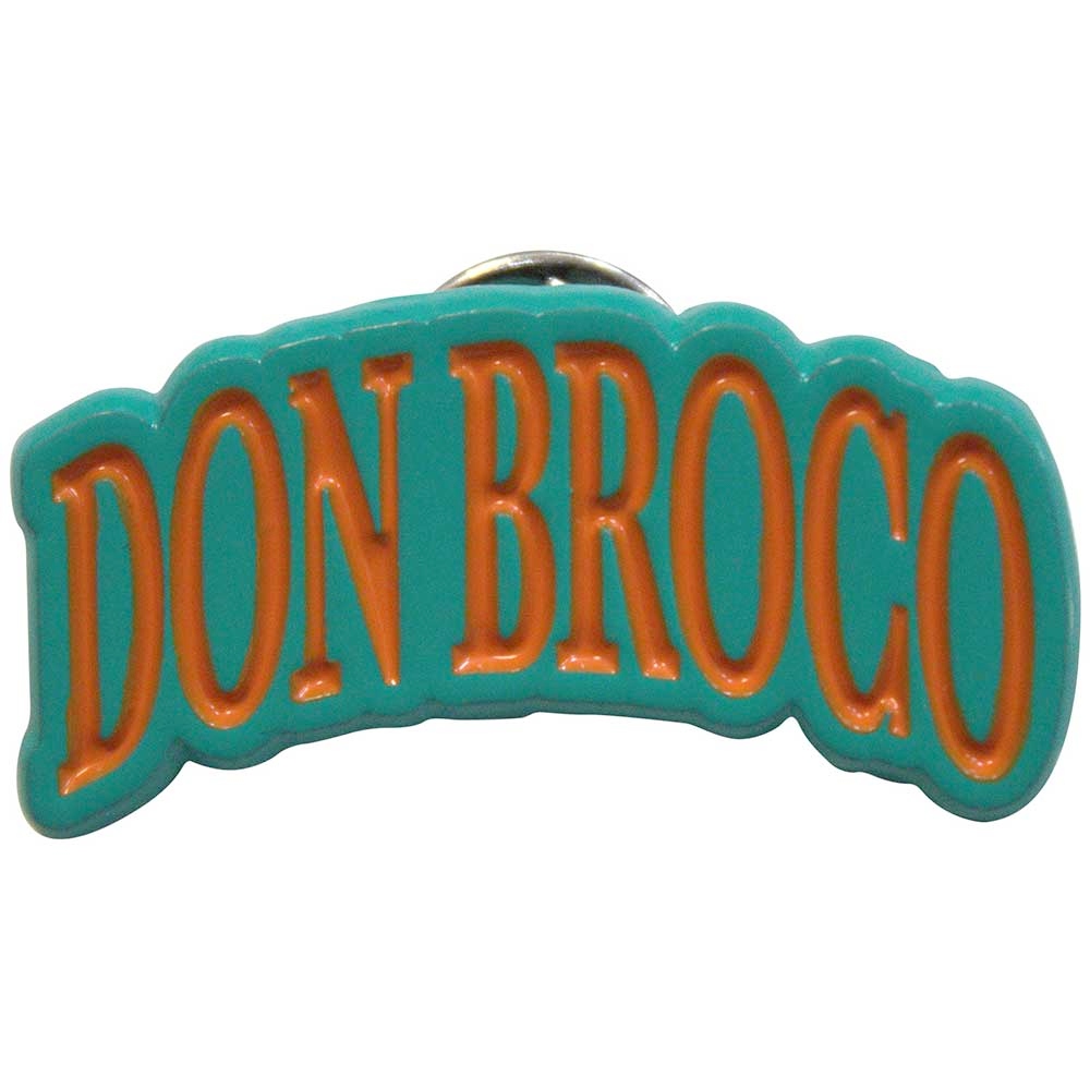 Don Broco - Orange Logo Pin - Turquoise/Oranje
